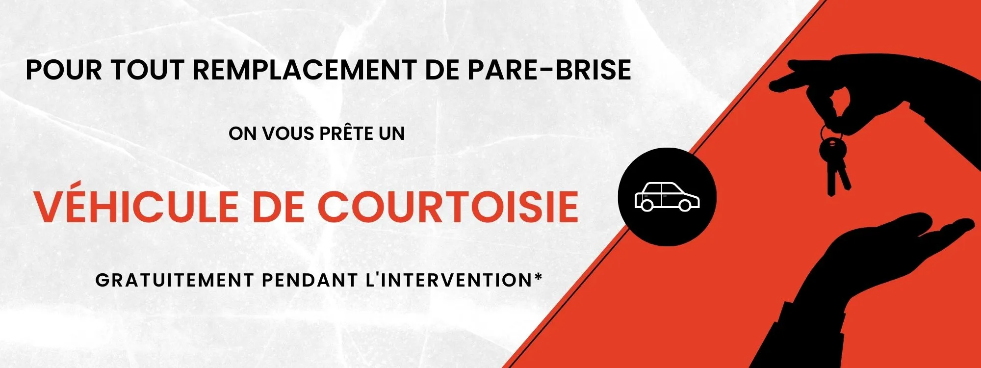 Pour tout remplacement ou réparation de pare-brise en Alsace Moselle, Tip Top pare-brise vous prête un véhicule de courtoisie